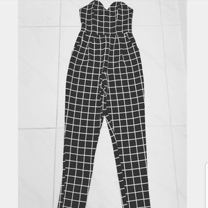 ASOS Boohoo strapless jumpsuit